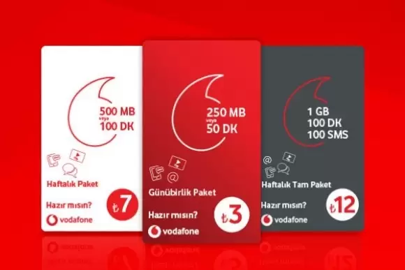 Vodafone Yeni Hat Fiyatları (Faturasız)