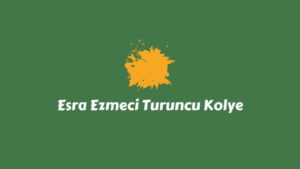 Esra Ezmeci Turuncu Kolye 2023